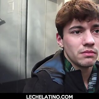 Hot Latin teen moans loudly when getting fucked in hairy ass-LECHELATINO.COM